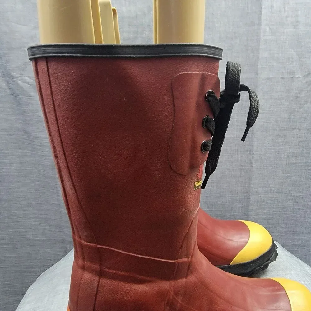 Red Wing Worx Overshoes Waterproof Steel Toe Boots 400 Thinsulate Ultra Men's 6